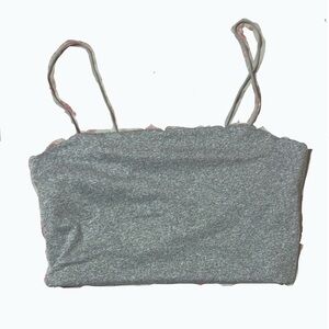 SHEIN Gray Fitted Crop Camisole Top